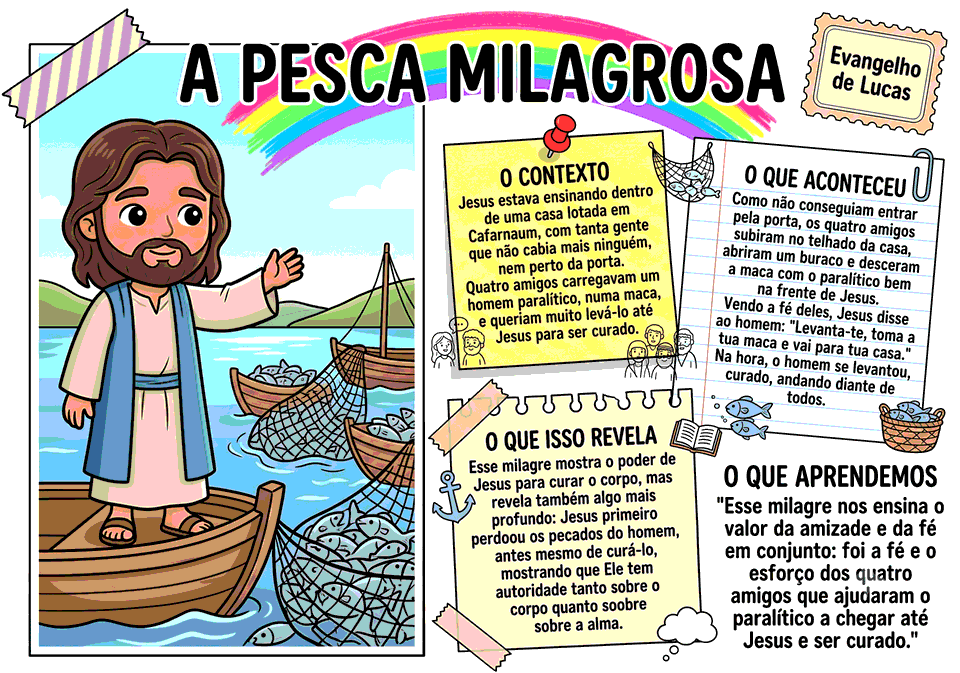 Mapa mental: A pesca milagrosa