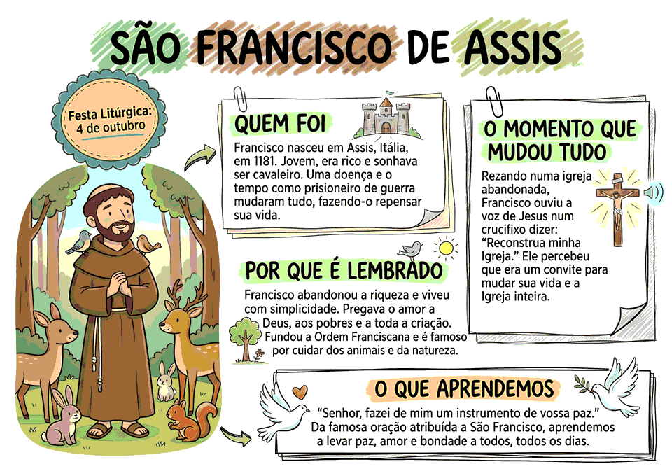 Mapa mental: São Francisco de Assis